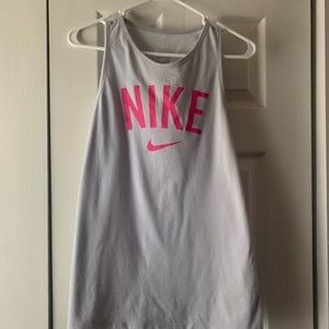 Grey Nike women muscle shirt
